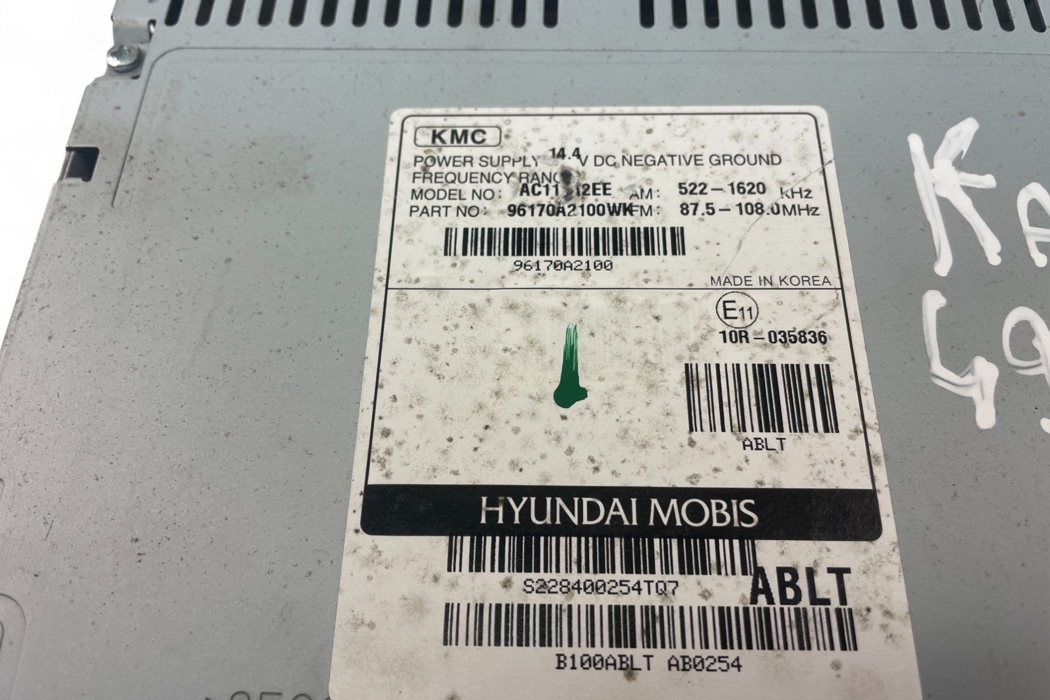 KIA Cee'd 2 generation (2012-2018) Mūzikas atskaņotājs bez GPS/navigācijas 96170A2100WK 30622797