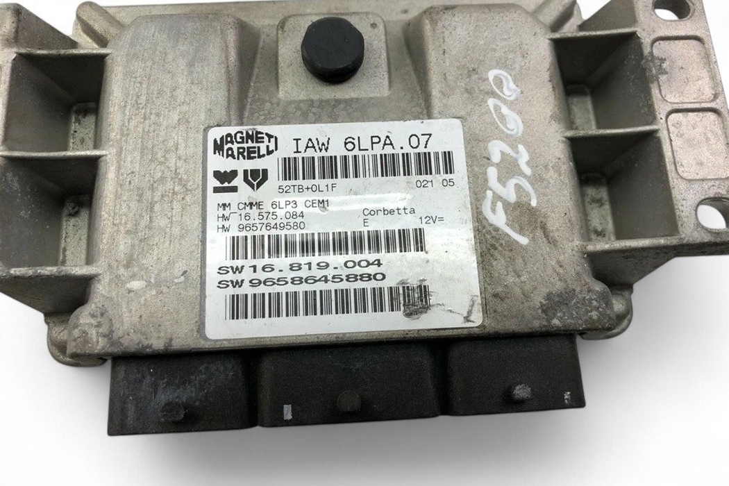 PEUGEOT 206 1 generation (1998-2009) Блок управления двигателем 9657649580,9658645880 32164419
