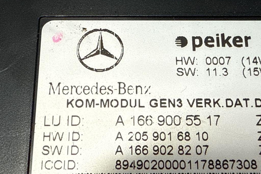 MERCEDES-BENZ GLE W166 (2015-2018) Другие блоки управления A1669005517,A2059016810,A1669028207 32203939
