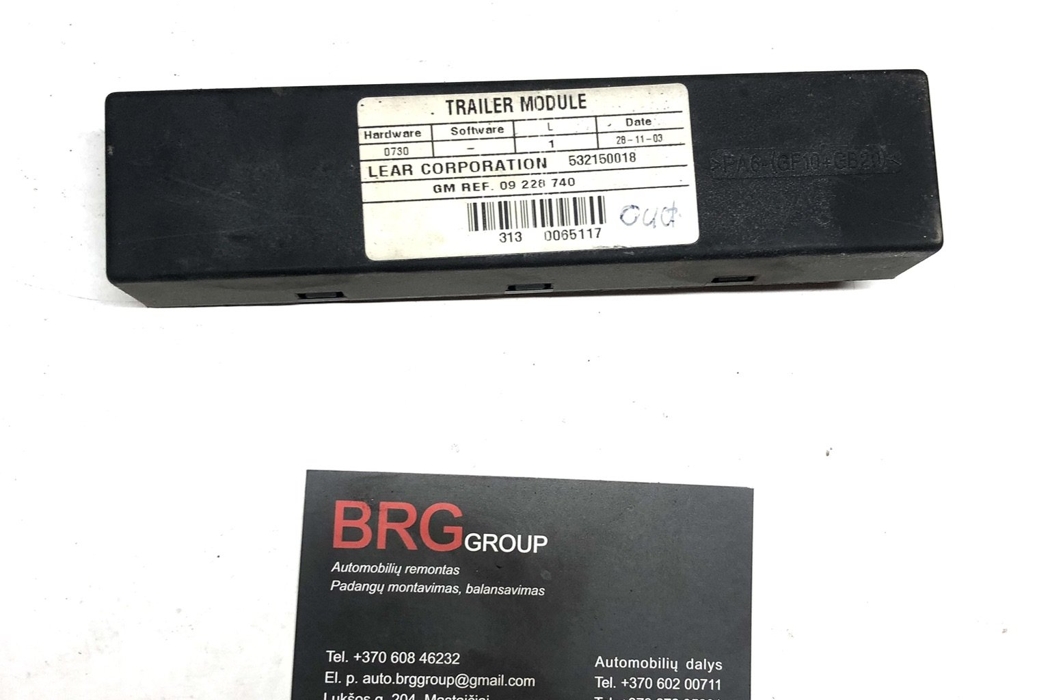 OPEL Vectra C (2002-2005) Tow Hook Control Unit 532150018,09228740,D065117 32064575