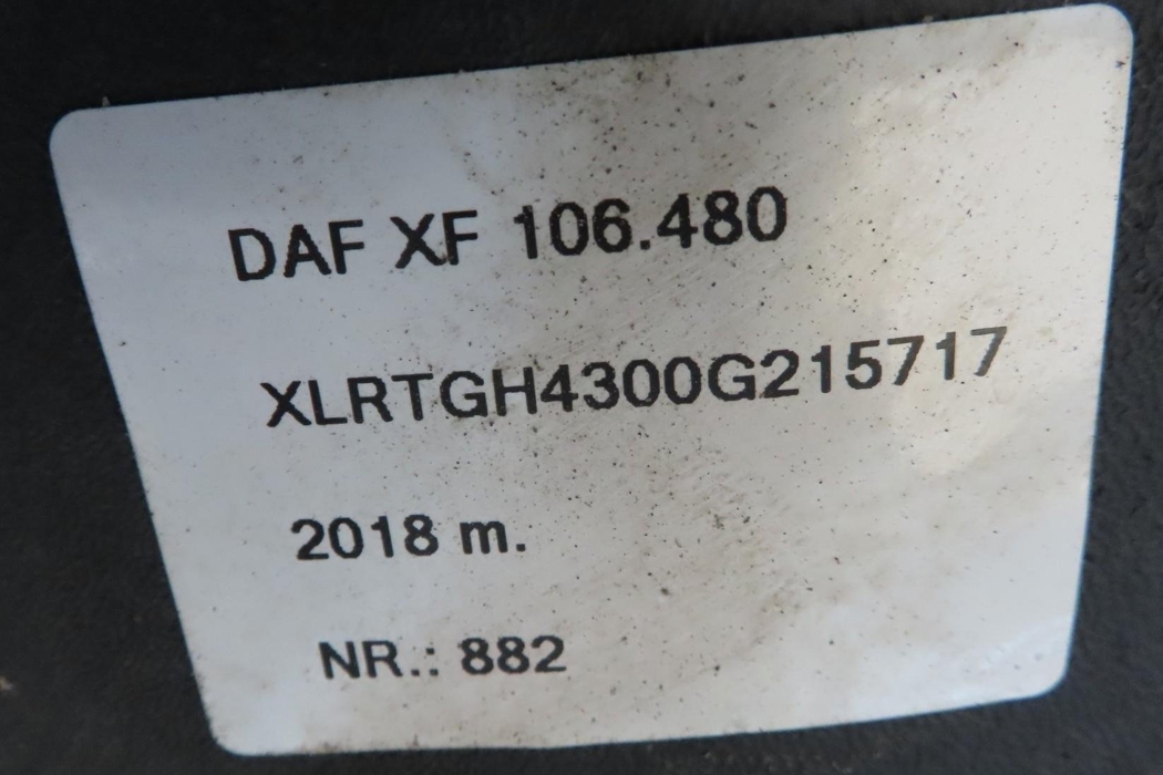 DAF XF (2012-present) 3 generation (2008-2024) Predné ľavé blatníky 122068 30494375