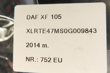 DAF XF (2012-present) Ľavé predné svetlo 1784822 31381537