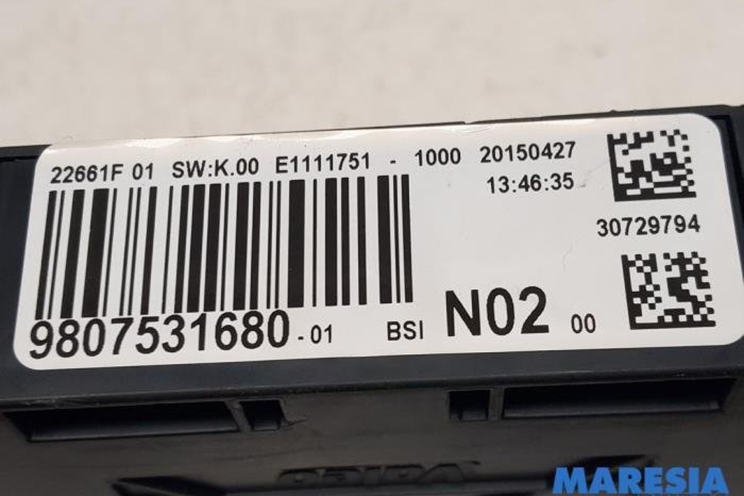 PEUGEOT 208 Peugeot 208 (2012-2015) Motora vadības bloks 9800913080,9811545080,9807531680,1611427780,1613248880,V29059263A 27296622