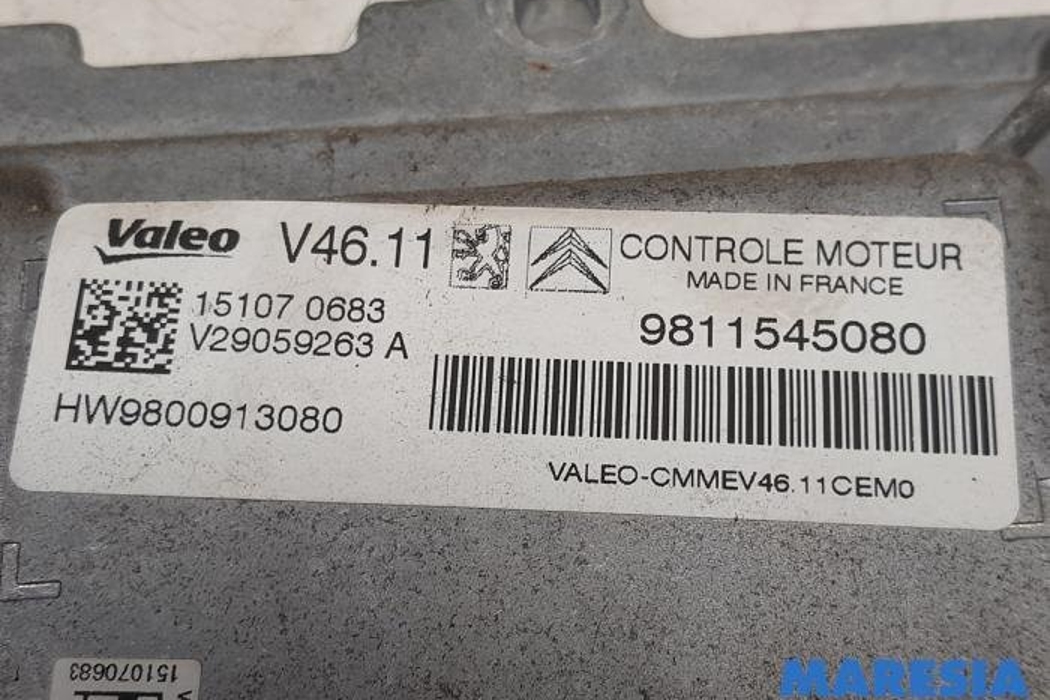 PEUGEOT 208 Peugeot 208 (2012-2015) Motora vadības bloks 9800913080,9811545080,9807531680,1611427780,1613248880,V29059263A 27296622
