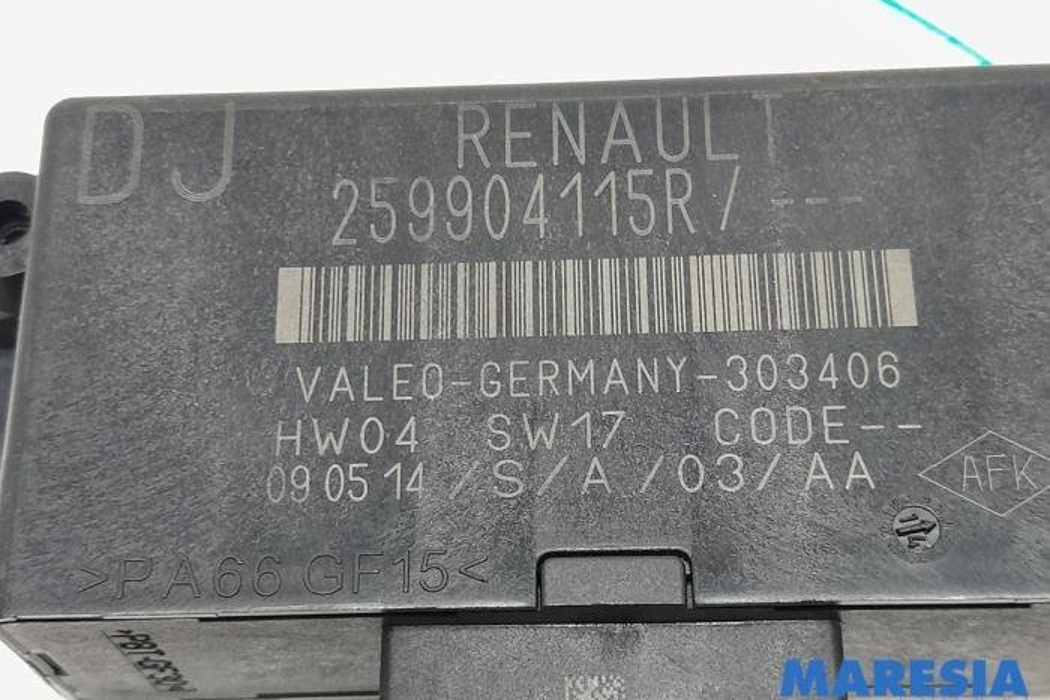 RENAULT Clio 4 generation (2012-2020) Pārkingsensoru vadības bloks 259904115R,303406 27326139