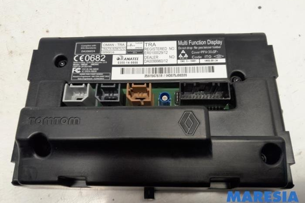 RENAULT Twingo 3 generation (2014-2023) Navigācijas sistēma 259156761R,259150869R 27522109