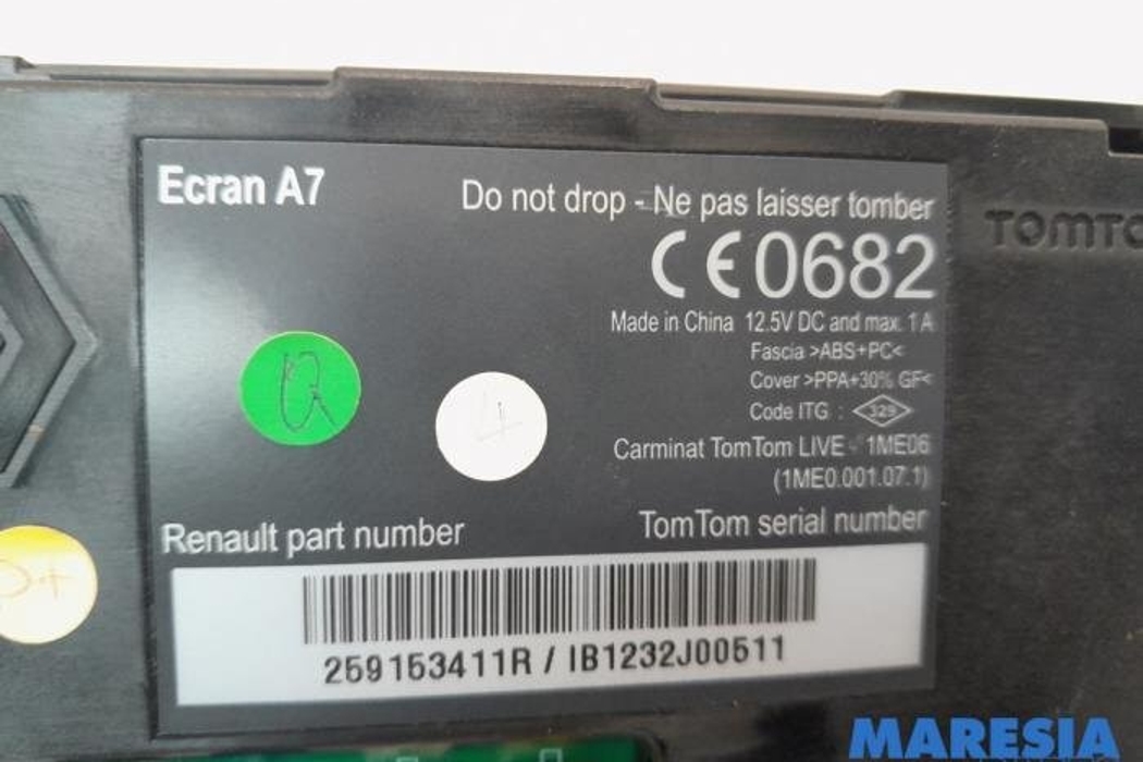 RENAULT Megane 3 generation (2008-2020) Navigācijas sistēma 259150931R,259153411R 27758739