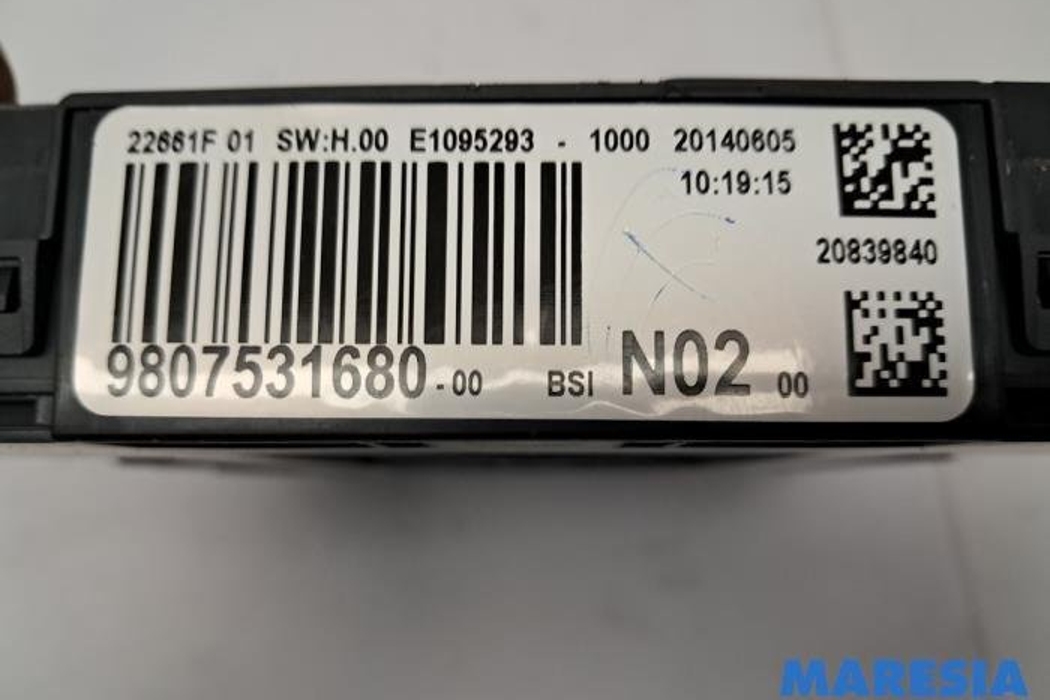 PEUGEOT 208 Peugeot 208 (2012-2015) Motora vadības bloks 9805895780,9807531680,1611427780,1608084980,141460180 30395298