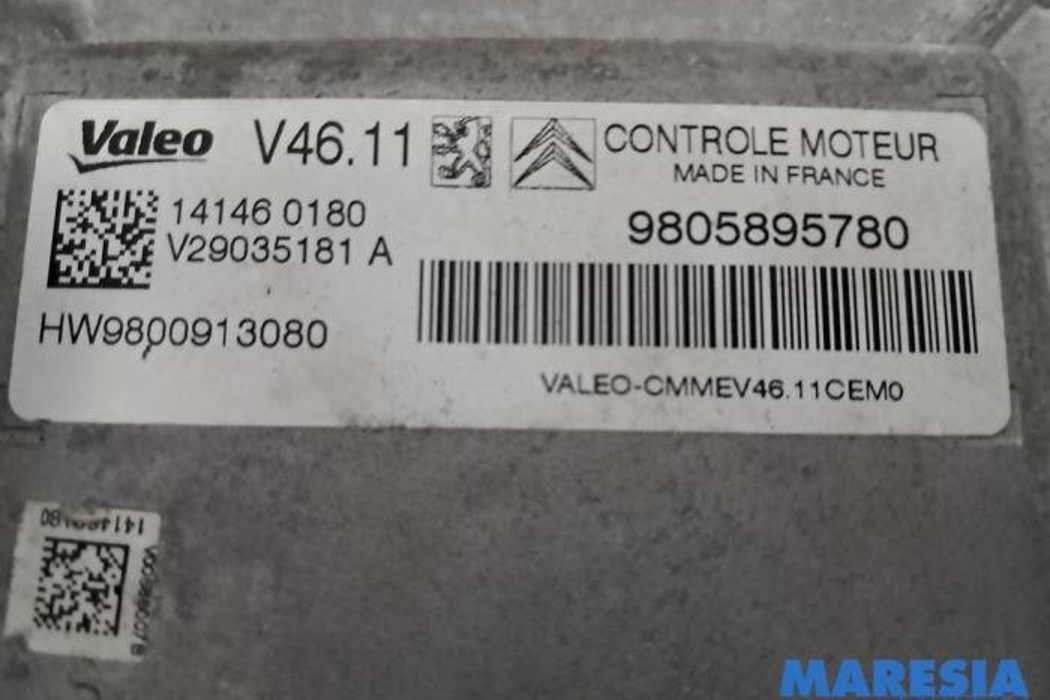 PEUGEOT 208 Peugeot 208 (2012-2015) Motora vadības bloks 9805895780,9807531680,1611427780,1608084980,141460180 30395298