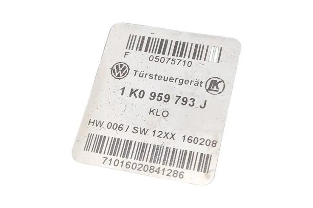 SKODA Octavia 2 generation (2004-2013) Мотор регулятора вікна лівої передньої двері 1T0959701D,1K0959793J 26570546
