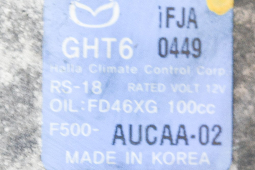 MAZDA 6 GJ (2012-2024) Air Condition Pump F500-AUCAA-02,FD46XG 13470340