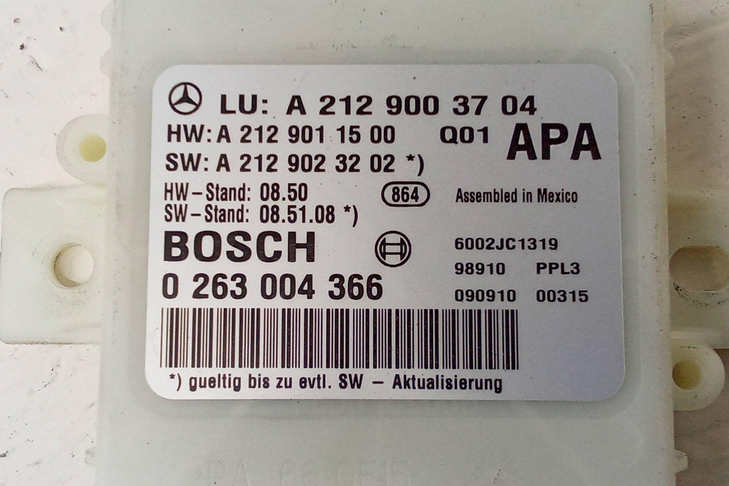 MERCEDES-BENZ E-Class W212/S212/C207/A207 (2009-2016) PDC Parking Distance Control Unit A2129003704 28695975