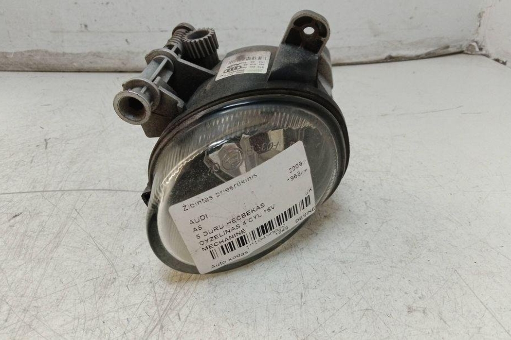 AUDI A5 Sportback 8T (2009-2011) Priekšējais labais miglas lukturis 8T0941700 30915313