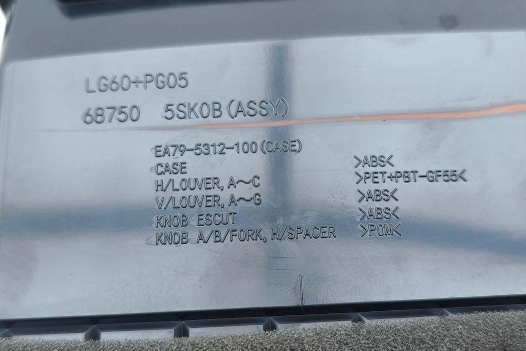 NISSAN Leaf 2 generation (2017-2023) Vzduchové mriežky stredovej konzoly 5SK0BASSY,LG60PG05,68750,EA795212100 32282440