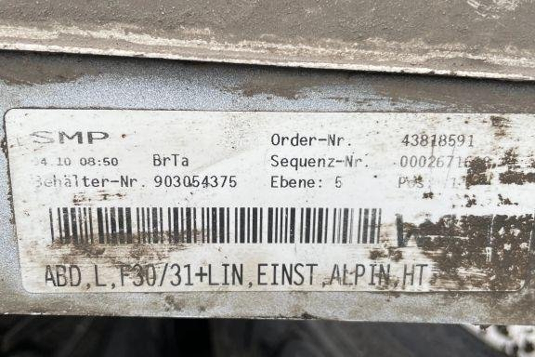 BMW 3 Series F30/F31 (2011-2020) Наружный пластиковый порог левый 43818591,903054375 32326753