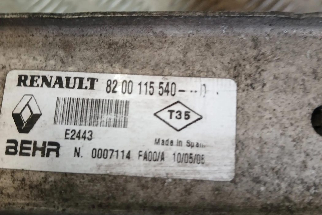 RENAULT Scenic 2 generation (2003-2010) Радиатор интеркулера 8200115540 29488536